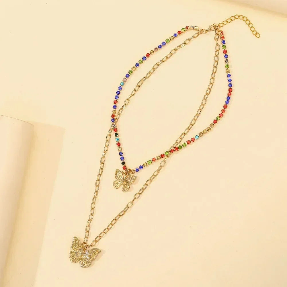 Collier avec pendentif carré de zircon rose luxueux pour femme, accessoire quotidien tendance et personnalisé, bijoux de fête, cadeaux d'anniversaire