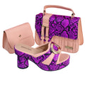 Ensemble Chaussures à Talons Hauts pour Femmes avec Sac HYRE654