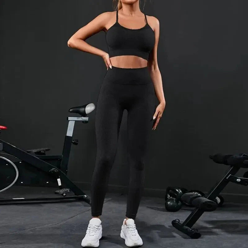 🧘‍♀️ Ensemble de yoga sans couture 2 pièces pour femmes