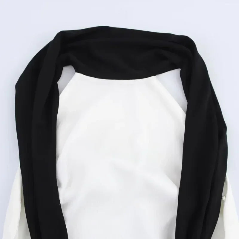 MUJER Robe Courte Blanche Dos Nu Femme Halter Robes de Soirée Élégantes pour Femmes Robe Mini Épaules Dénudées Femme Nouveautés Robes Femme