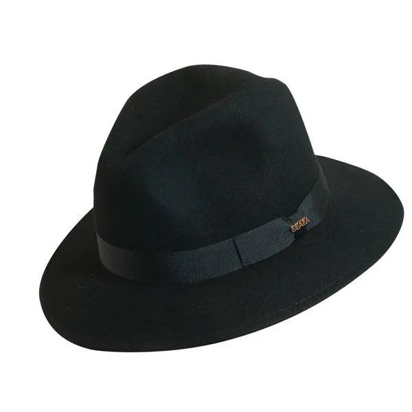 Scala Whippany - Chapeau Fedora en feutre de laine doux