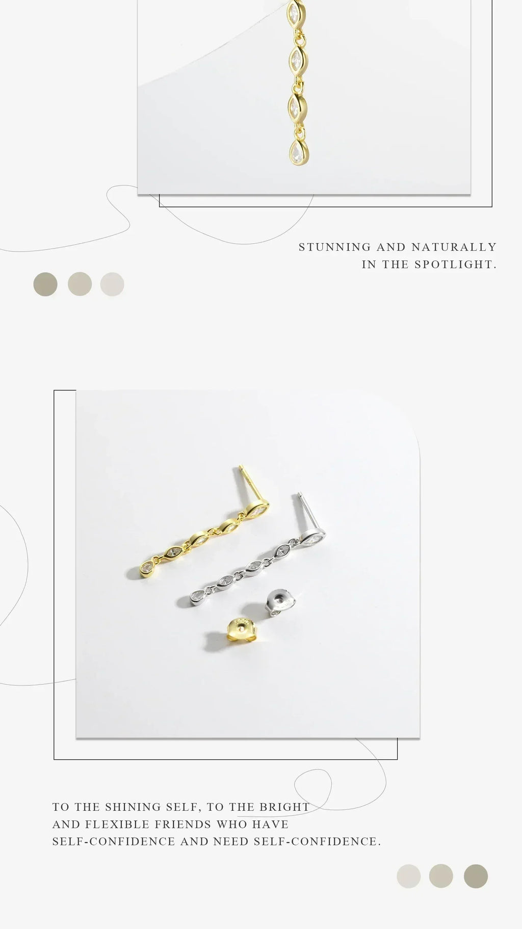 ANDYWEN 100% Argent Sterling 925 Or Épice Boucle d'Oreille Chaîne Ovale Fermoir Boucles d'Oreilles Femmes Pendientes Bijoux Fins de Luxe 2023 Clips