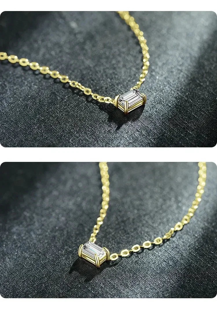 Modian Véritable Argent Sterling 925 Mode Charme AAA Zircone Pendentif Collier Pour Femmes Colliers Féminins en Argent Bijoux Fins