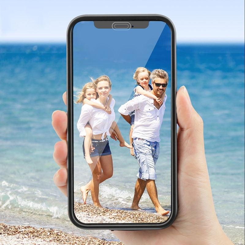 Étui sous-marin pour iPhone, coque antichoc, étanche pour la plongée, pour iPhone 12, 11 Pro Max, XS MAX, XR. Coque intégrale antichoc pour iPhone 12 Pro Max avec protecteur d'écran anti-poussière pour iPhone.
