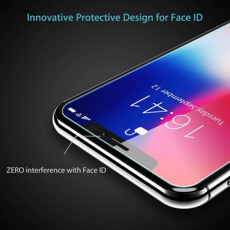 4pcs Verre Trempé Pour Iphone 11 14 12 13 Pro Xr X Xs Max Protecteur D'écran Sur Pour Iphone 14 Pro Max Mini 7 8 6 6s Plus Se Verre Anti-rayures Flexible Protecteur D'écran Anti-choc Anti-empreintes Digitales Verre D'écran Pour Iphone