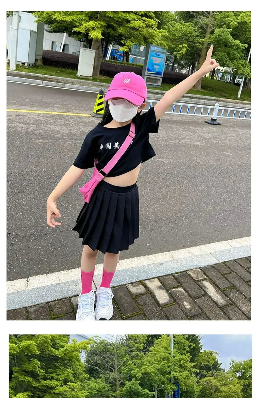 1 jupe plissée printemps-été pour filles, jupe trapèze élastique pour étudiantes, jupes JK style collège pour enfants, jupes courtes mode pour enfants
