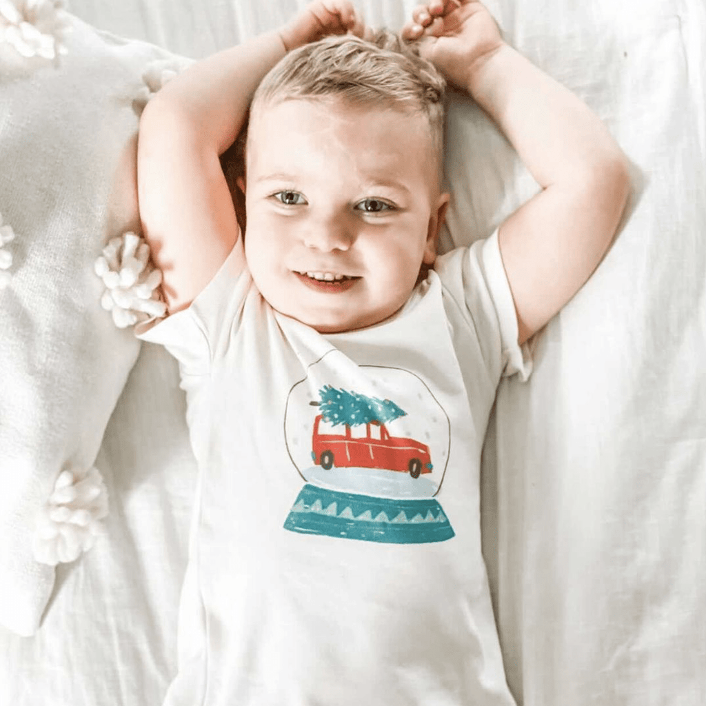 t-shirt imprimé | boule à neige