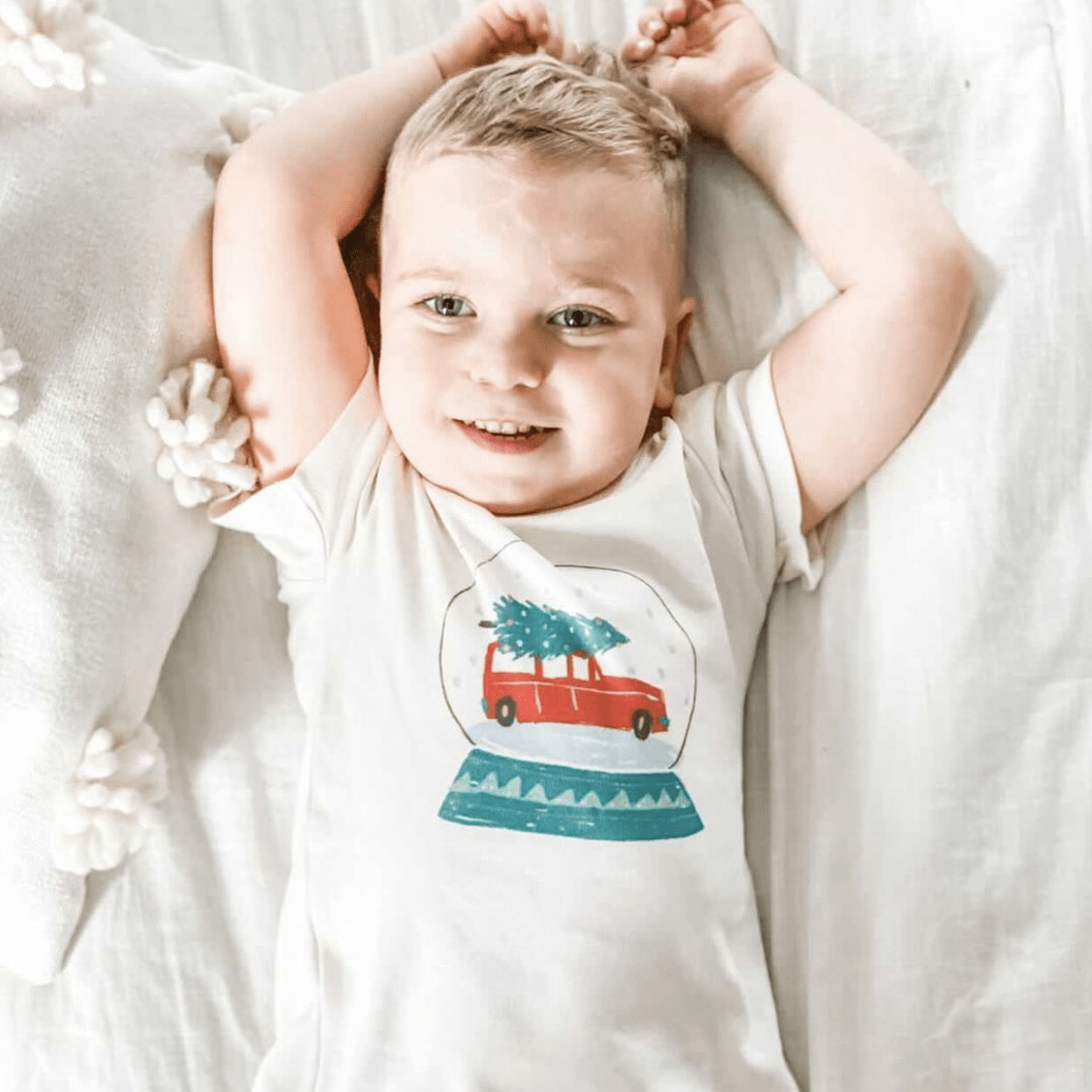 t-shirt imprimé | boule à neige