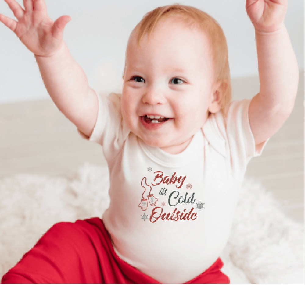 t-shirt imprimé | bébé il fait froid dehors