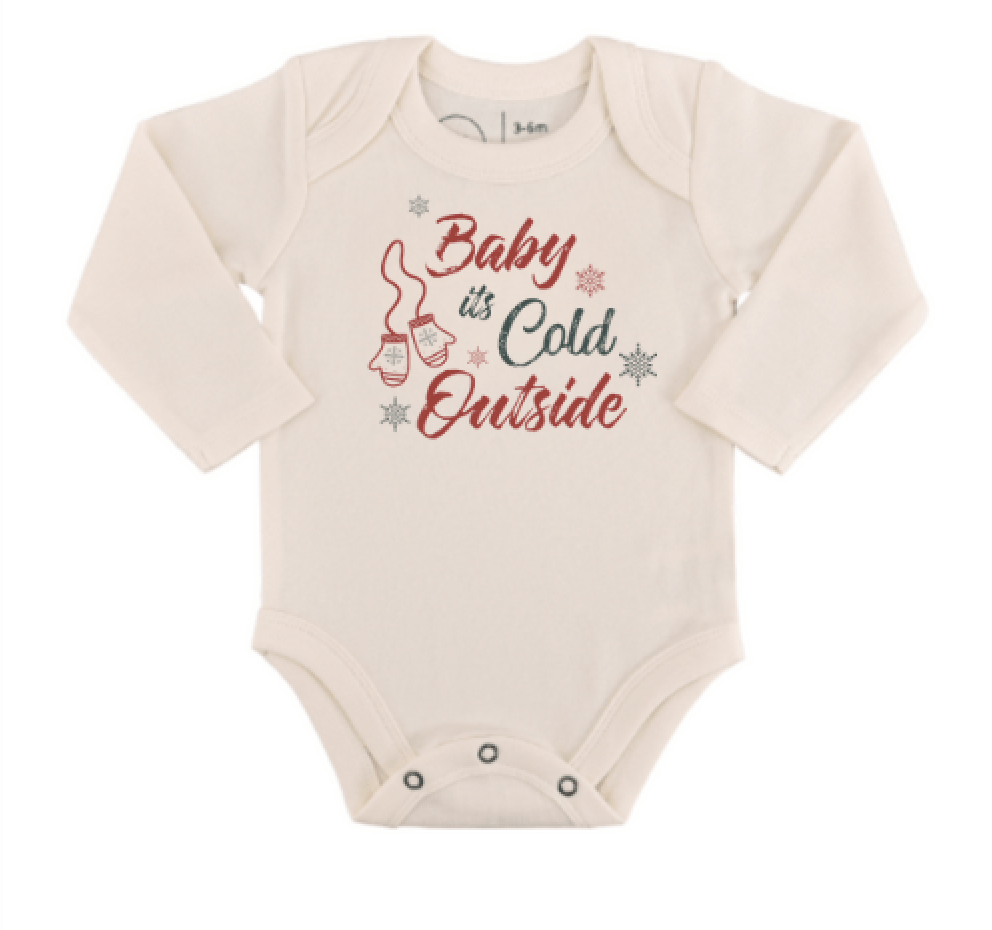 body à manches longues avec motif | bébé il fait froid dehors