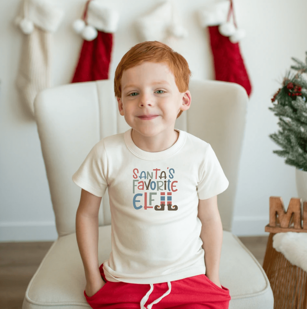 t-shirt graphique | l'elfe préféré du père Noël