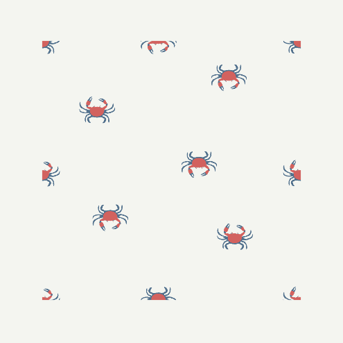 robe débardeur tourbillonnante | crabe