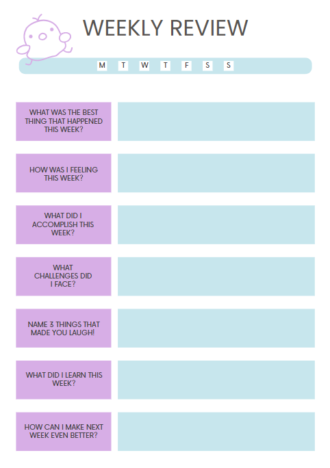 Kids Planner | 80-Page Printable & Editable Canva