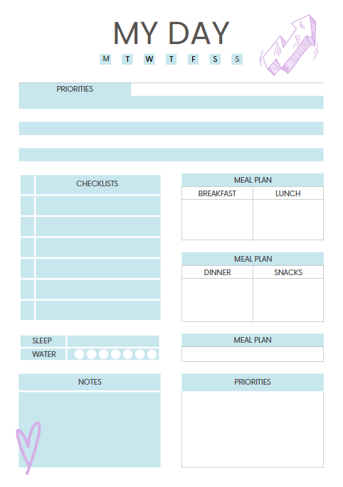 Kids Planner | 80-Page Printable & Editable Canva