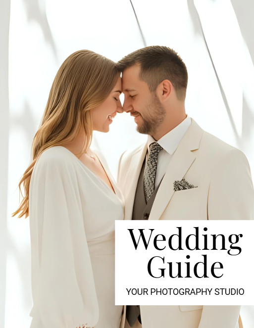 Editable Photographer Wedding Guide Template – 40+ Page Canva Magazine for Client Welcome & Info