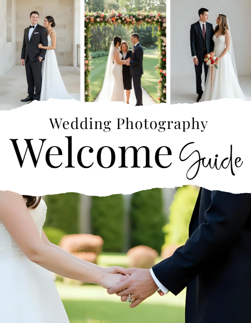 Editable Photographer Wedding Guide Template – 40+ Page Canva Magazine for Client Welcome & Info
