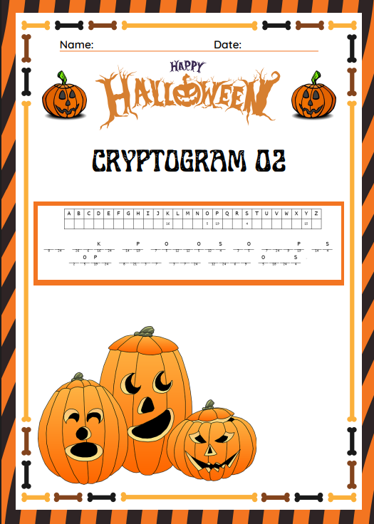 Halloween Puzzle Pack – 25 Printable Halloween Puzzles for Kids (PDF, Instant Download)