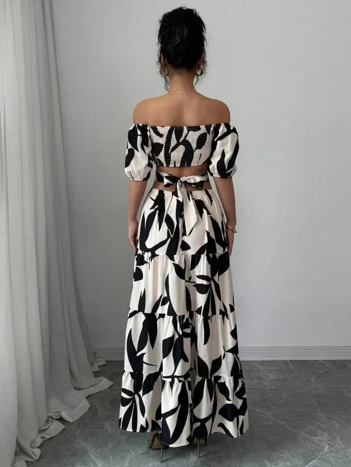 Robe élégante à manches courtes pour femme, collection printemps-été, mode imprimée, patchwork avec taille cintrée, robes décontractées amples pour femme