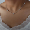Ensemble de bijoux en acier inoxydable avec collier, boucles d'oreilles et bracelet cœur mignon pour femme, zircon brillant, accessoires de mariée, cadeau de mariage