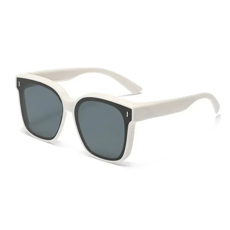 Lunettes de soleil polarisées Fashion Square à clipser pour lunettes de vue, portables, pour hommes et femmes, vintage, pour la pêche et la conduite