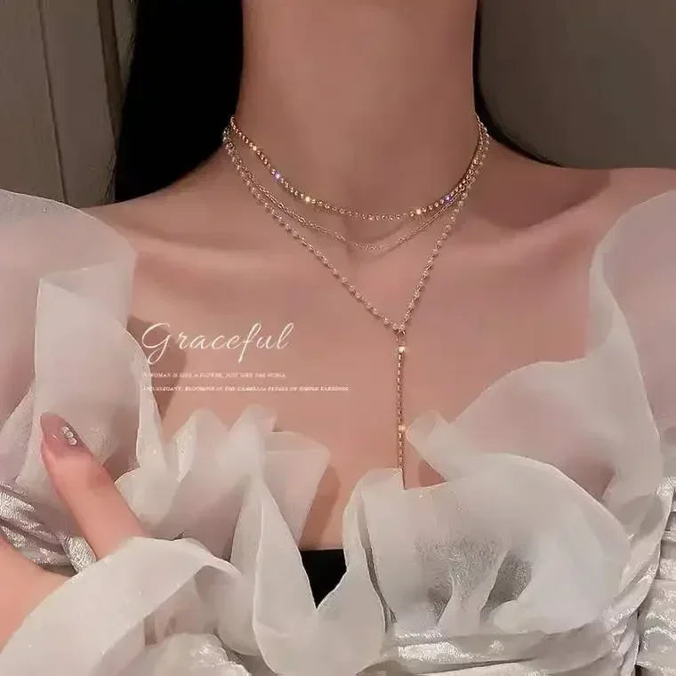 Collier avec pendentif carré de zircon rose luxueux pour femme, accessoire quotidien tendance et personnalisé, bijoux de fête, cadeaux d'anniversaire
