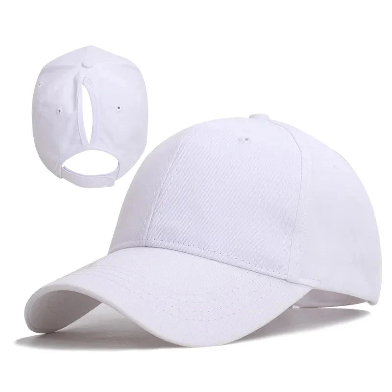 Casquette de baseball queue de cheval haute pour femme