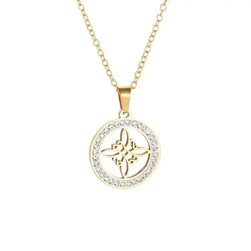 Collier pendentif croix en cristal délicat pour femmes et filles, élégant, pour fête, mariage, bijoux, amulette catholique, cadeau
