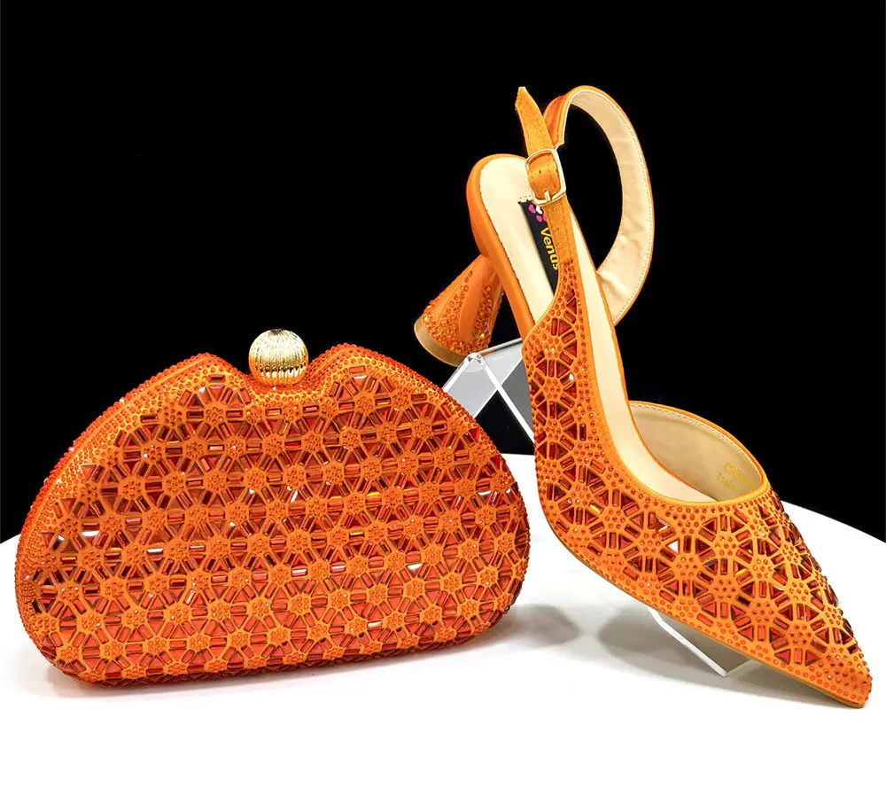 Ensemble Chaussures et Sac Femme Design Italien Élégant EDS45