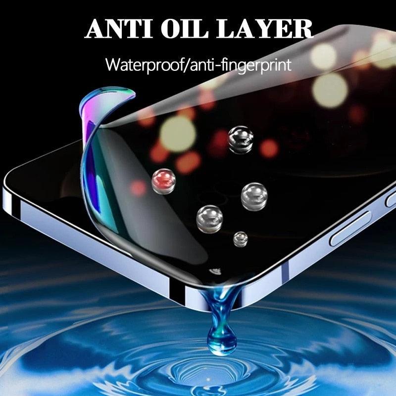 3 pièces Film anti-espion pour IPhone 13 Pro Max 12 Mini 7 8 Plus Protection d'écran de confidentialité incassable de qualité militaire protecteur d'écran HD sans bulles pour IPhone 11 Pro XS Max X XR SE