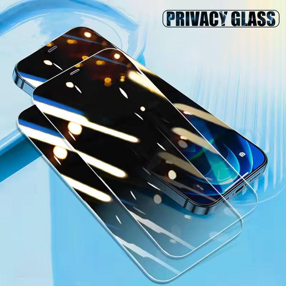 3 Vitres de confidentialité pour iPhone 11 12 13 Pro Max Protections d'écran Anti-espion Verre trempé pour iPhone XR XS Max Se 6 7 8 Plus Verre trempé Protection d'écran Verre de confidentialité Anti-espion pour iPhone