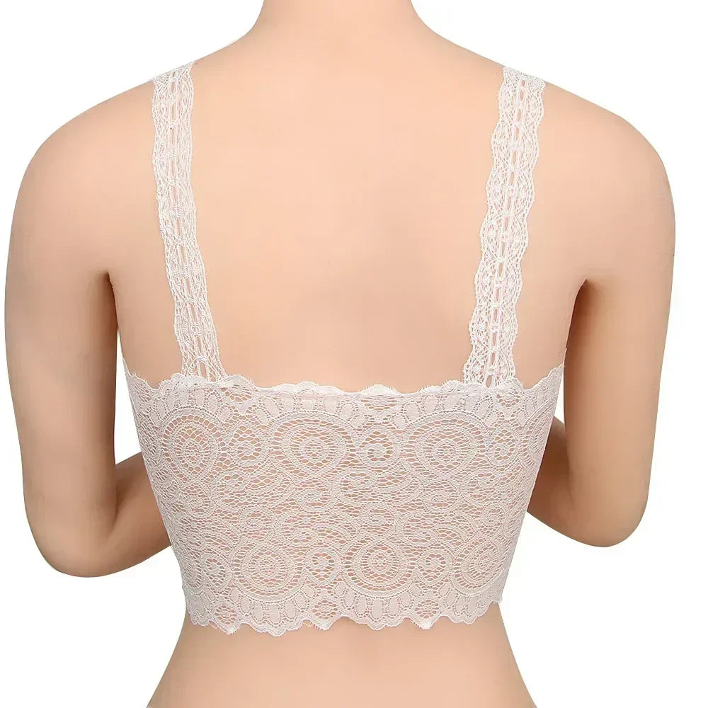 Nouveau débardeur sexy noir et blanc pour femmes, avec soutien-gorge rembourré en dentelle florale, débardeur en coton, gilet sexy décolleté en V en dentelle au crochet, décontracté.