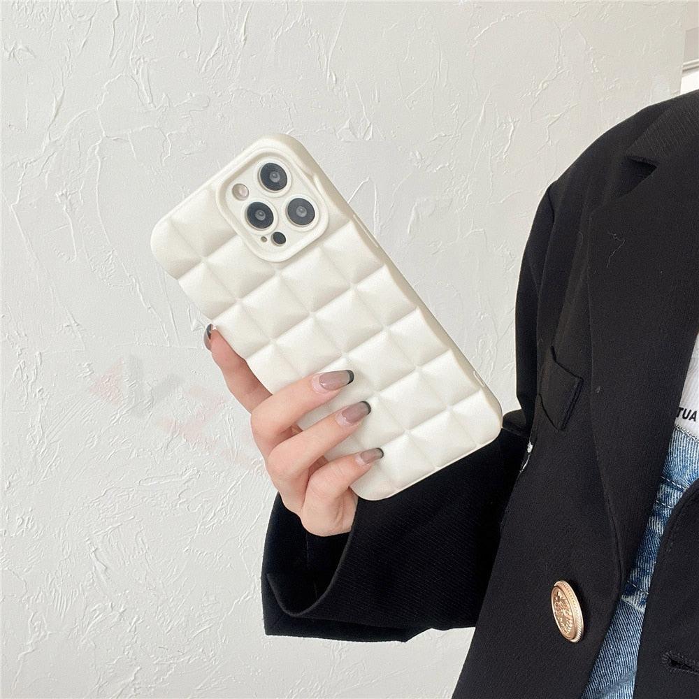 Coque de téléphone unique pour iPhone 14 Pro 13 12 11 Pro Fashion 3D Souple Silicone Antichoc pour iPhone 14 Coque Bubble Case Mignonne Forme Intégrale Silicone Souple Mince Amortie Belle Élégante Coque pour Femmes