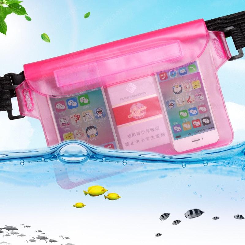 Sac banane étanche avec écran tactile pour téléphone, ceinture réglable, 3 couches d'étanchéité élevée, sac de natation, grande taille, sac de protection transparent pour téléphone portable iPhone