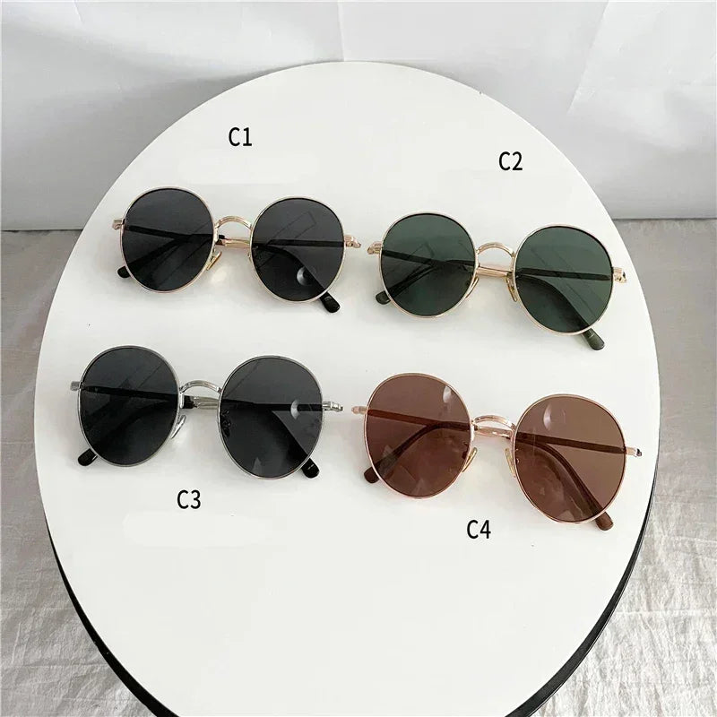 Lunettes de soleil rondes polarisées Steampunk avec prescription pour femmes et hommes UV400 Anti-reflet Myopie Puissance 0 -0.5 -0.75 à -6.0
