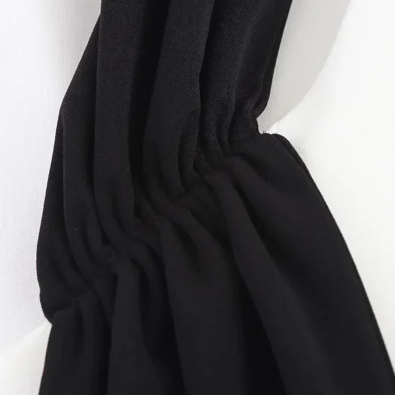 MUJER Robe Courte Blanche Dos Nu Femme Halter Robes de Soirée Élégantes pour Femmes Robe Mini Épaules Dénudées Femme Nouveautés Robes Femme