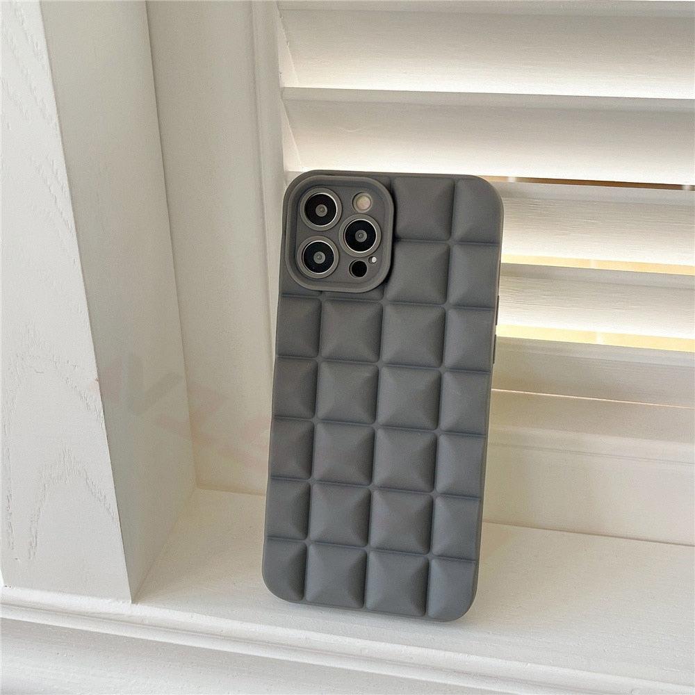 Coque de téléphone unique pour iPhone 14 Pro 13 12 11 Pro Fashion 3D Souple Silicone Antichoc pour iPhone 14 Coque Bubble Case Mignonne Forme Intégrale Silicone Souple Mince Amortie Belle Élégante Coque pour Femmes
