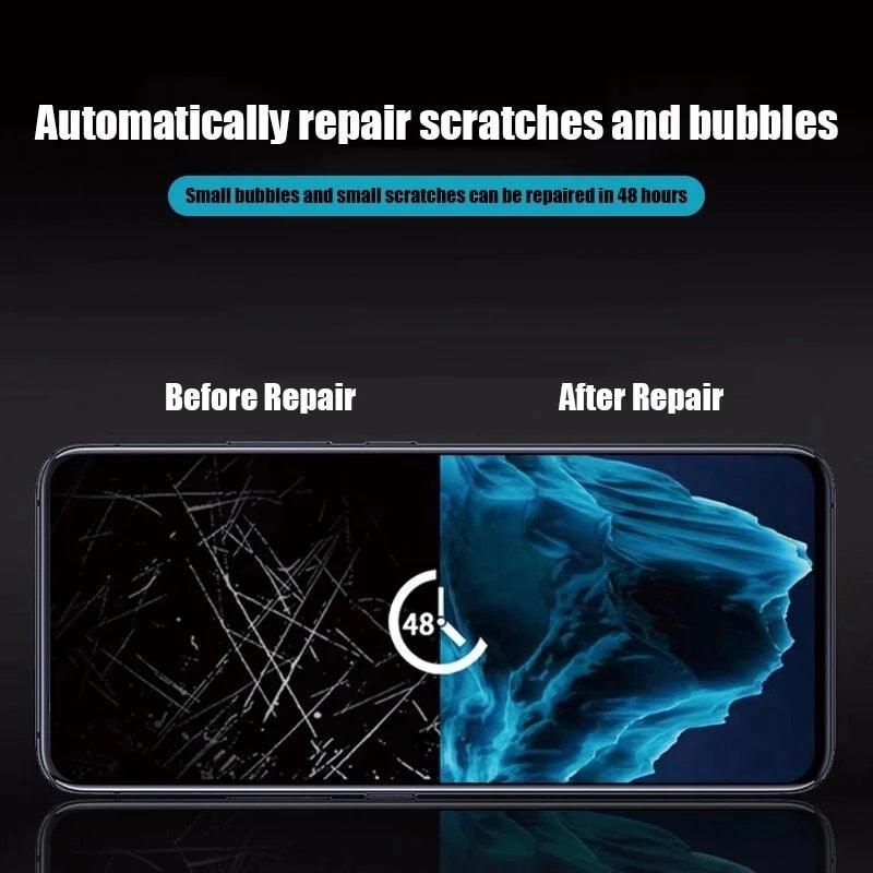 2 Films pour iPhone 12 13 Pro Max Mini Protecteurs d'Écran pour iPhone 11 14 Pro XS Max X XR 6 6s 7 8 Plus SE Non Verre Anti-Rayures Protection des Yeux Film de Protection d'Écran HD Transparent
