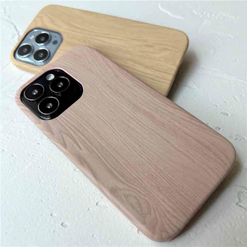 Coques de Téléphone Rétro Ultra Fines Texture Bois pour iPhone 14 13 12 11 Pro Max XS MAX XR XS X 7 8 Plus Antidérapantes Étui Souple en Bois Vintage Unique Élégant et Entièrement Protecteur