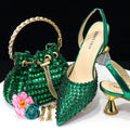 Nouvel ensemble chaussures et sac motif diamant