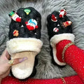 Chaussons en fausse fourrure pour Noël Drôles de chaussons à bulles DIY