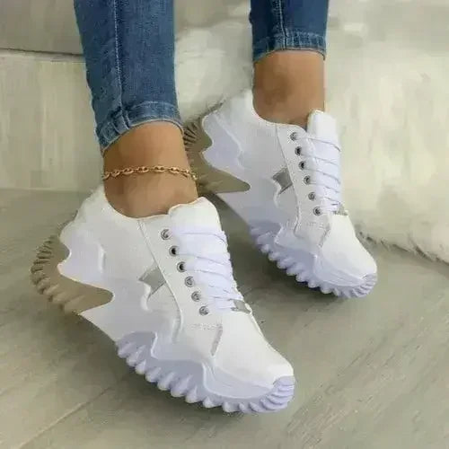 Baskets vulcanisées à plateforme - Chaussures respirantes | Femstylo