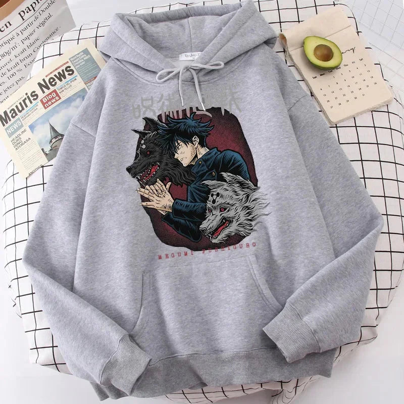 🧥 Sweat à capuche Jujutsu Kaisen pour femme