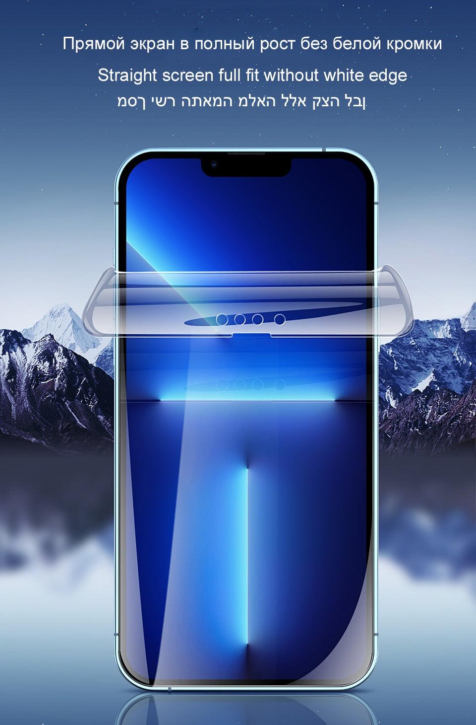 Film de protection intégral pour iPhone 13 12 11 14 Pro MAX Mini, protecteur d'écran XS Max XR X 7 8 6S Plus SE 2020, accessoires de téléphone, protecteur d'écran en verre trempé ultra renforcé