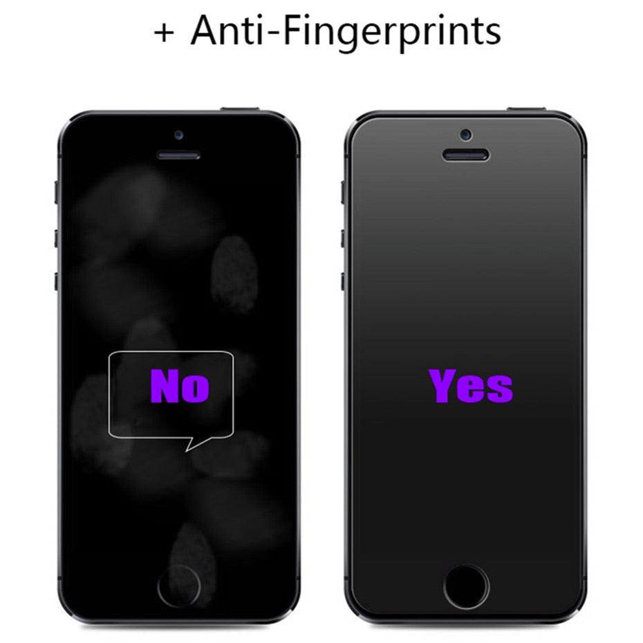 2 protections d'écran en verre mat pour iPhone 11 12 13 14 Pro Max 7 8 Plus, protection d'écran dépolie pour iPhone 12 13 11 mini SE 2020 6s X XR XS en verre souple flexible, protection d'écran en verre pour iPhone