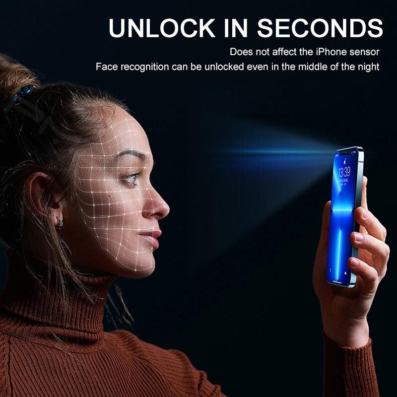 3 Vitres de confidentialité pour iPhone 11 12 13 Pro Max Protections d'écran Anti-espion Verre trempé pour iPhone XR XS Max Se 6 7 8 Plus Verre trempé Protection d'écran Verre de confidentialité Anti-espion pour iPhone