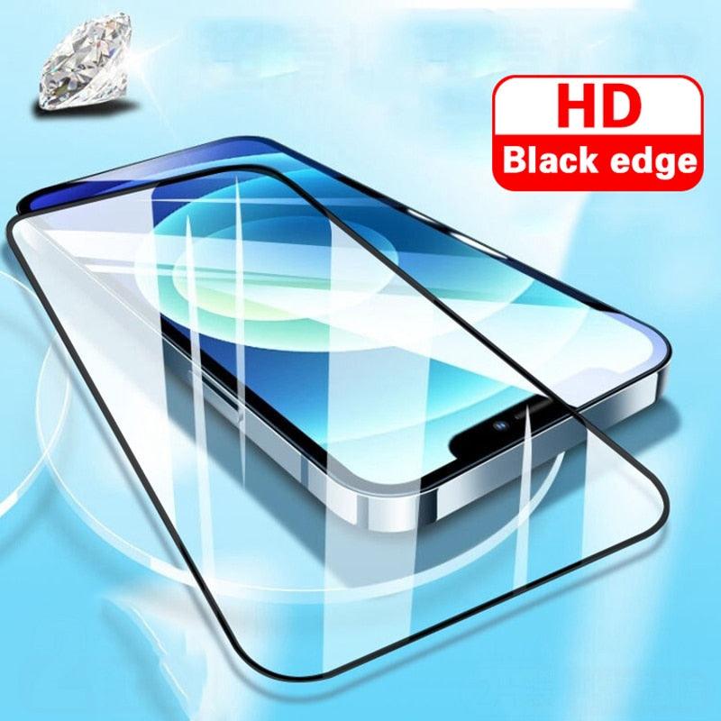Film de protection d'écran en verre trempé 8K HD anti-espion, installation rapide, couverture complète, pour iPhone 14 13 12 11 PRO MAX MINI X XS, dureté 9H, anti-rayures, anti-chocs, sans bulles pour iPhone