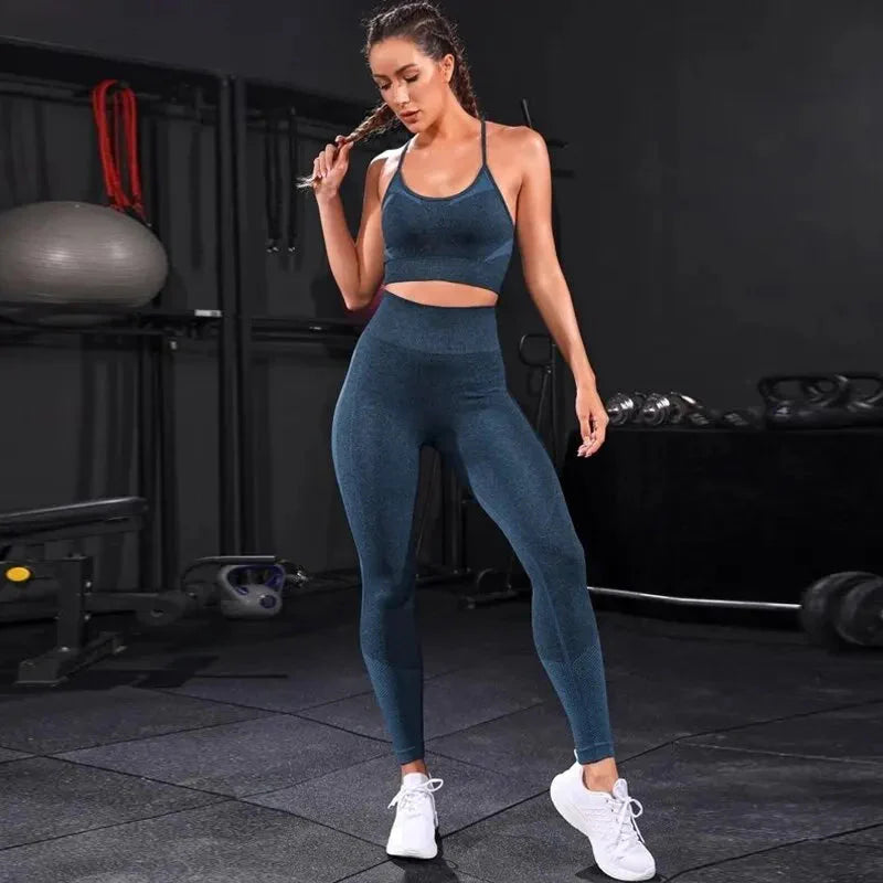 🧘‍♀️ Ensemble de yoga sans couture 2 pièces pour femmes