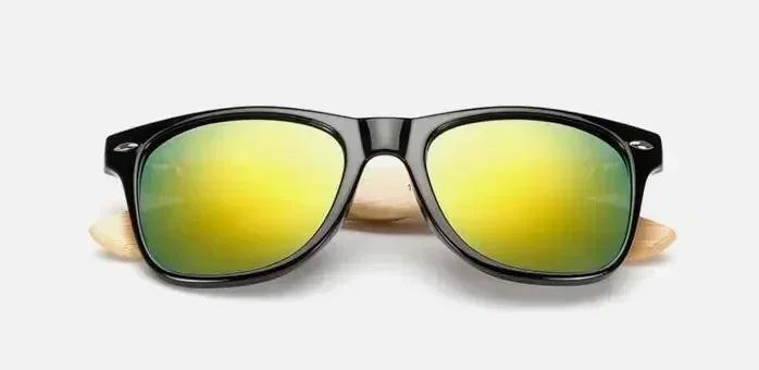 Ralferty Lunettes de soleil rétro en bois pour hommes, lunettes de soleil en bambou pour femmes, marque sport, miroir, UV400, lunettes de soleil homme, lunette, oculos