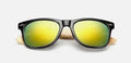 Ralferty Lunettes de soleil rétro en bois pour hommes, lunettes de soleil en bambou pour femmes, marque sport, miroir, UV400, lunettes de soleil homme, lunette, oculos