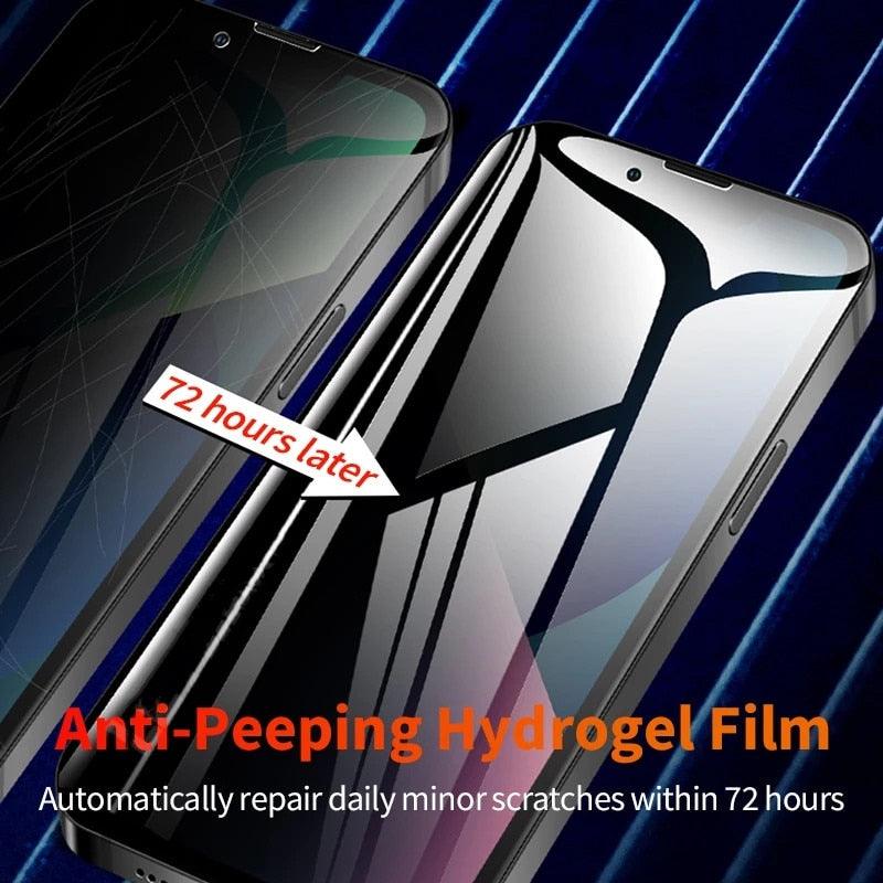 3 pièces Film anti-espion pour IPhone 13 Pro Max 12 Mini 7 8 Plus Protection d'écran de confidentialité incassable de qualité militaire protecteur d'écran HD sans bulles pour IPhone 11 Pro XS Max X XR SE